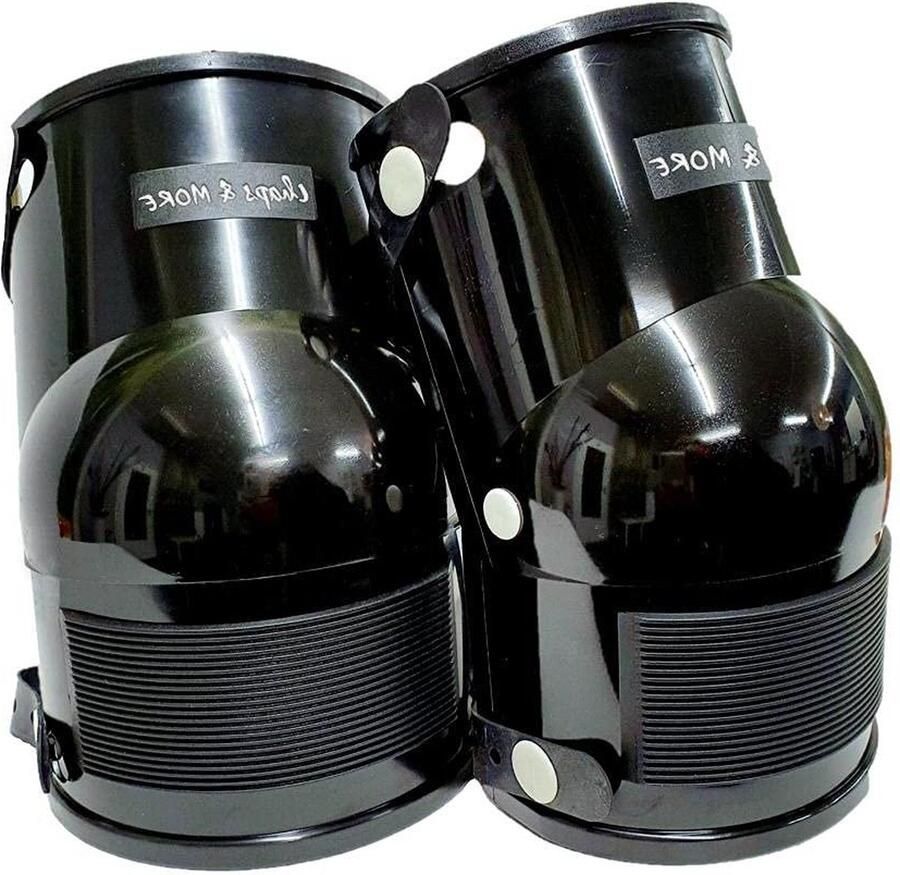 Kniebeschermer voor bouw en outdoor Robuust en waterdicht in zwart Extreem belastbaar Comfortabele binnenbekleding