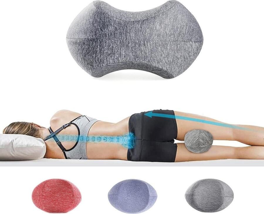 Kniekussen voor in het bed Kniekussen om-aan-de-zijkant-te-slapen traagschuim contour beenkussen-verkoelend-bed-wig-rugsteunkussens pijnverlichting voor-onderrug ischias heupgewrichten ergonomisch Kniekussen voor in het bed
