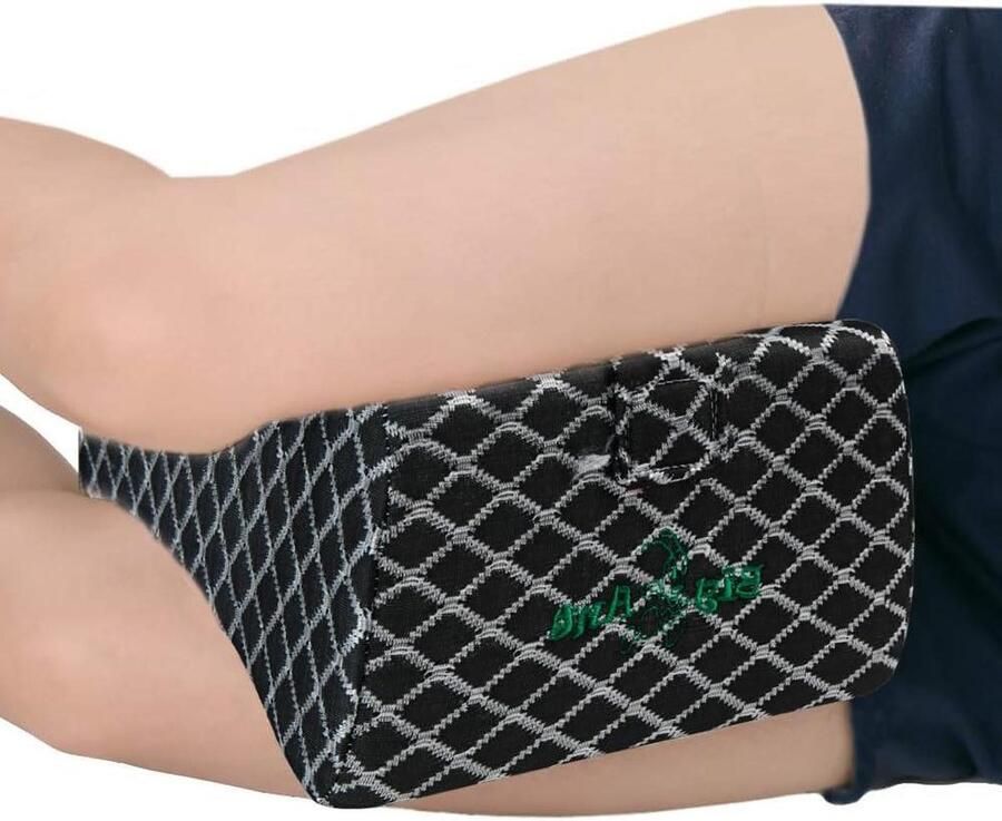 Kniekussen voor in het bed kniekussen voor zijslapers orthopedisch beenkussen traagschuim hoogwaardig zijslaapkussen met band slaapkussen voor rug heupen gewrichten wervelkolom zwanger zwart Kniekussen voor in het bed