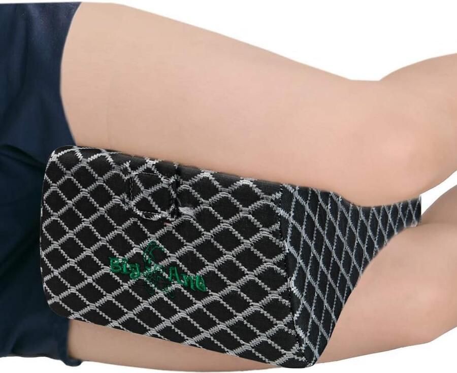 Kniekussen voor in het bed kniekussen voor zijslapers orthopedisch beenkussen traagschuim hoogwaardig zijslaapkussen met band slaapkussen voor rug heupen gewrichten wervelkolom zwanger zwart Kniekussen voor in het bed