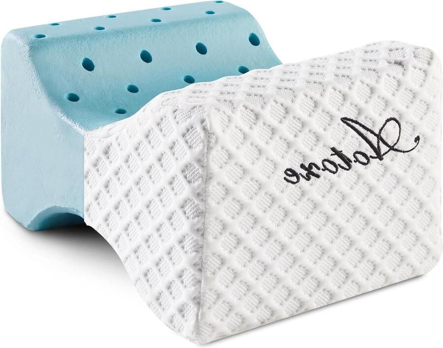 Kniekussen voor in het bed Orthopedisch Beenkussen voor Zijslapers Traagschuim Ergonomisch Kniekussen Ondersteunt Benen Knieën 25 x 20 x 15 cm Kniekussen voor in het bed