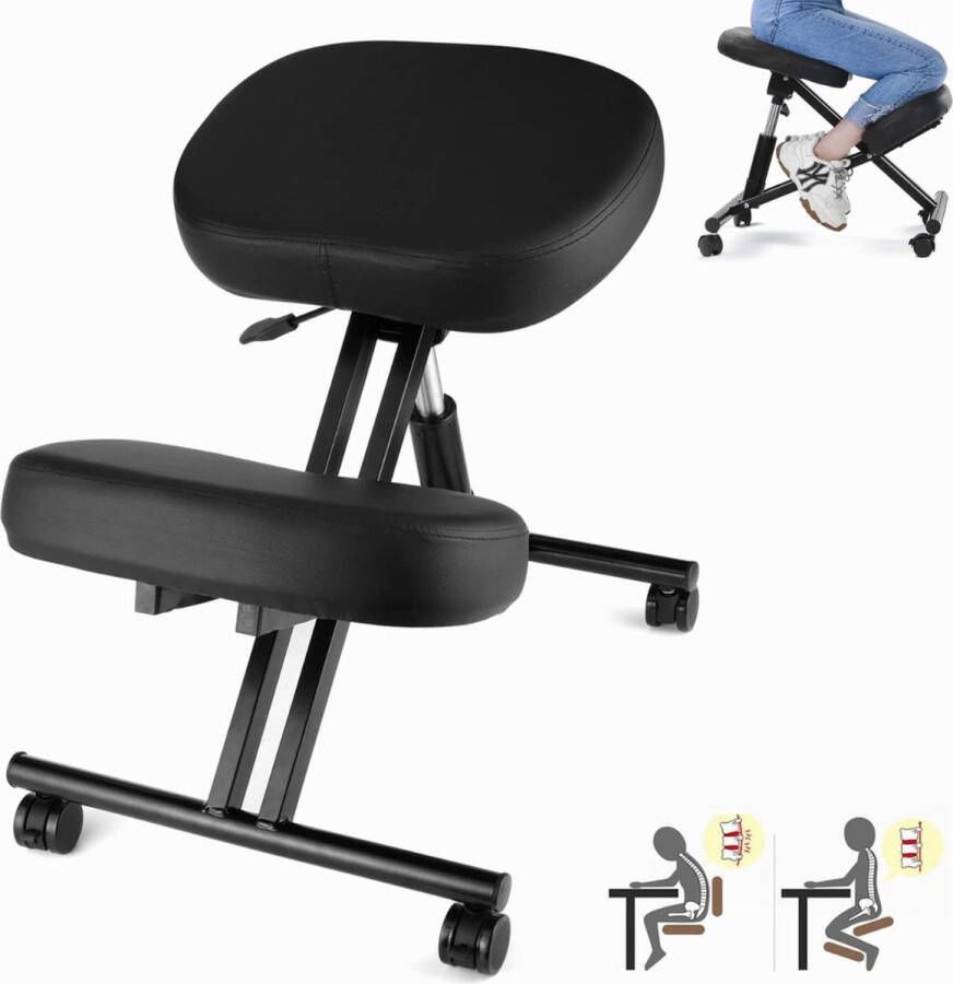 Kniestoel Ergonomisch In hoogte verstelbaar Comfortabel werken Must have voor alle thuiswerkers of op kantoor! - Foto 3