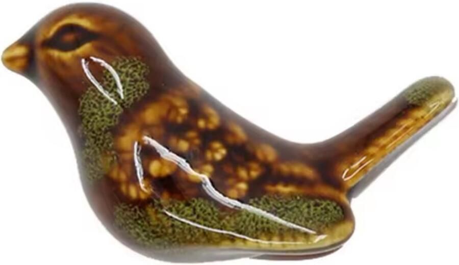 Knop deur lade vogel Bruin&Groen