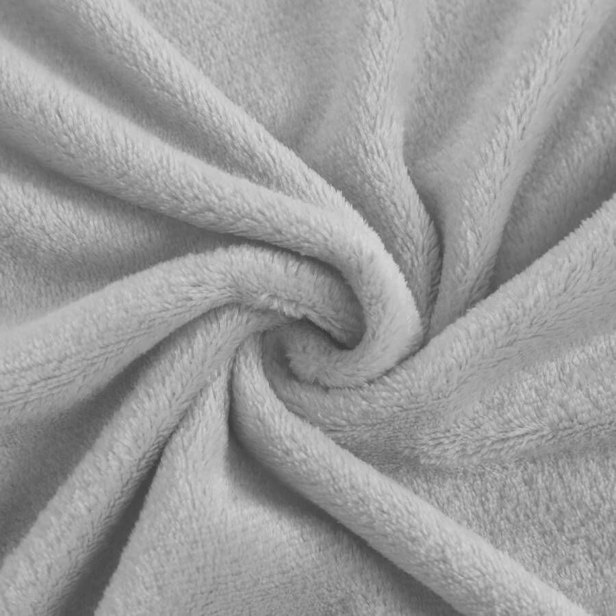 Knuffel deken pluizig extra zachte en warme vloeren flanel fleece deken rimpels resistent anti-verkleuring als SOFHADE hoek of bed surfen Größe:240 cm x 270 cm Kleur:Hellgrau