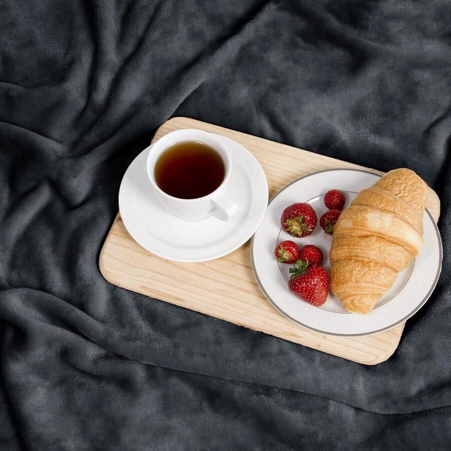 Cosy Fleece Deken knuffeldeken fluffy super zacht hoge kwaliteit fleece deken woondeken sprei sofa deken zomerdeken elegante gooideken voor sofa bank Antraciet 240x220 cm