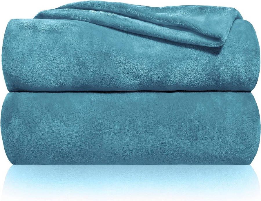 Knuffeldeken fluffy & super zacht hoge kwaliteit fleece deken ook perfect als woondeken sprei sofa deken & zomerdeken geschikt elegante gooideken voor sofa & bank (Paars 240x220 cm)
