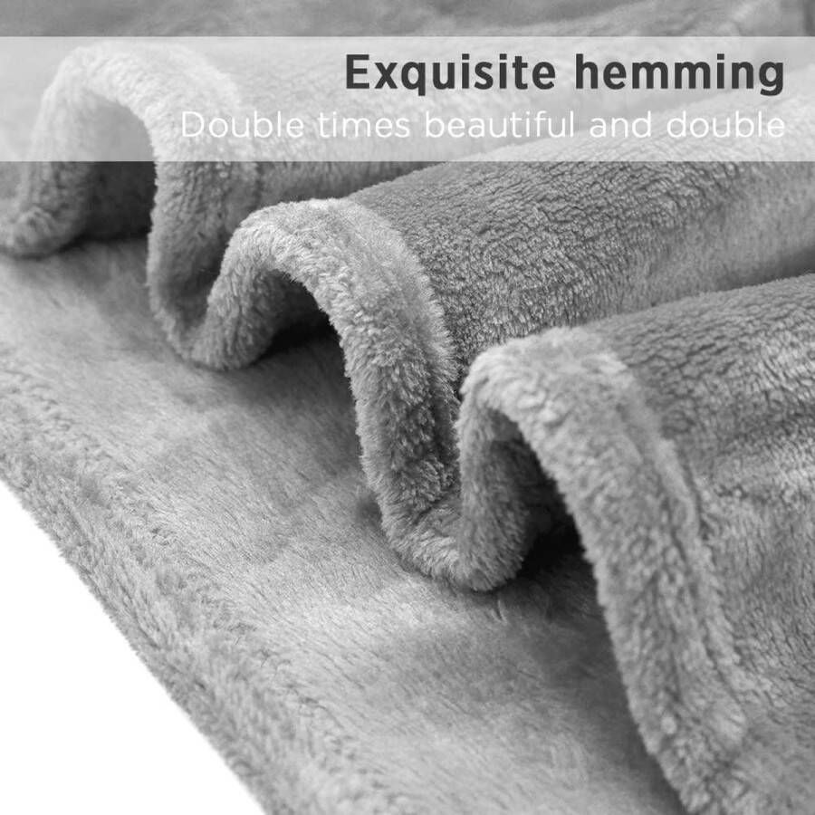 Knuffeldeken met mouwen tv-deken met mouwen mouwdeken met zachte gezellige pluche geschikt voor bank bed 1 5 x 2 m grijs