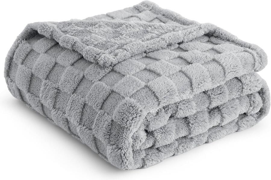 Boho woondeken en schattige deken Sherpa deken 150 x 200 cm XL groot zacht warm wollen dikke deken fleece deken bank woonkamerdeken bankdeken voor bed bank woonkamer grijs