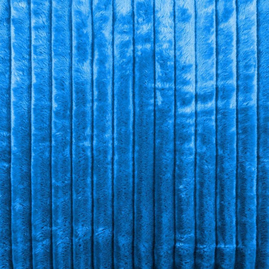 Knuffeldeken wollig sprei fleecedeken flanel deken sofadeken voor bank woondeken omkeerbare deken als bankovertrek of woonkamerdeken (blauw 2 160 x 200 cm)