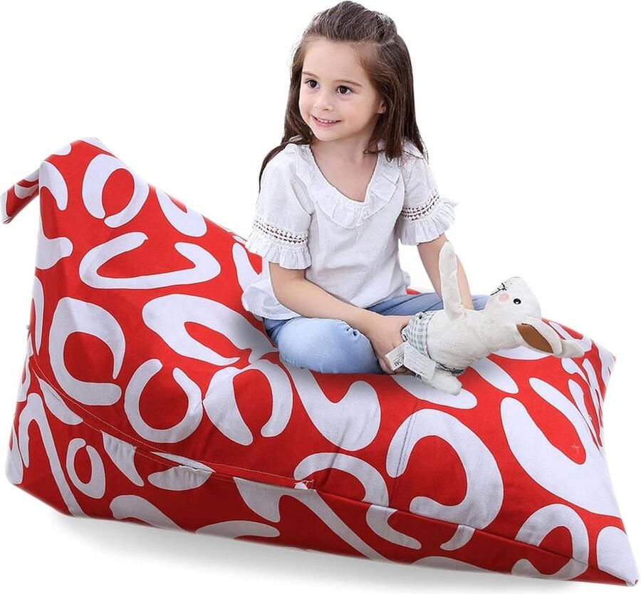 Knuffeldier Opslag Zitzak Kinderspeelgoed Organizer Comfortabele Stoel voor Kinderen en Volwassenen