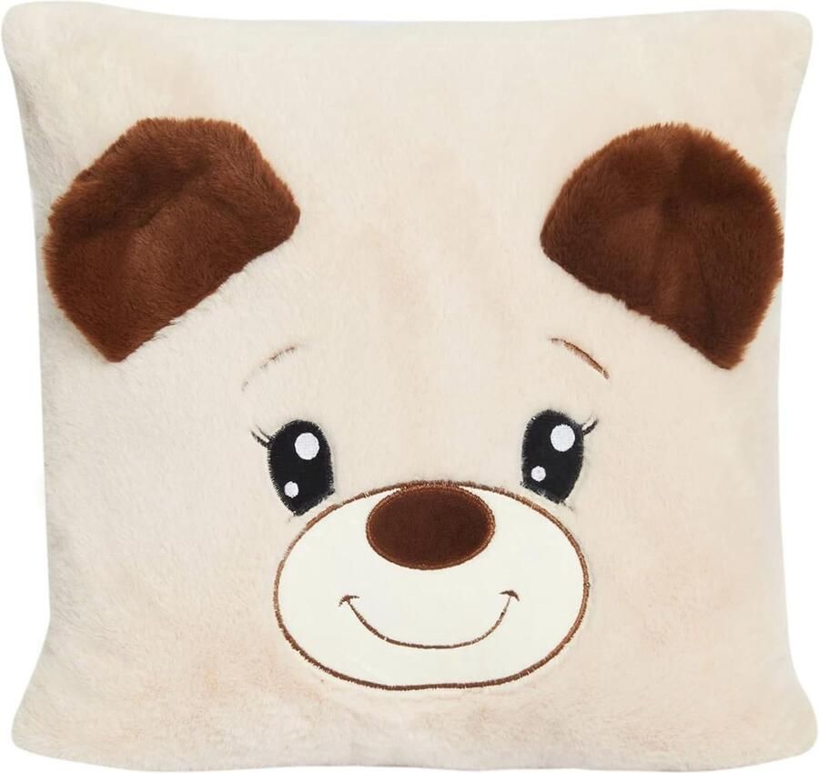 Knuffelkussen voor Kinderen Pluizig Sierkussen 35x35 cm Decoratie voor Kinderkamer en Verjaardagscadeau