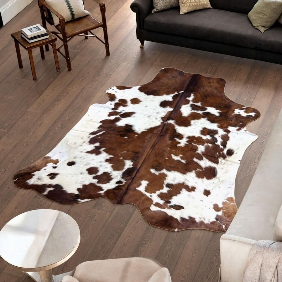 Koeienhuidvloerkleed.nl Koeienhuid Vloerkleed 228 cm x 203 cm Koeienkleed Koeienvel Dierenvel Dierenhuid Tapijt