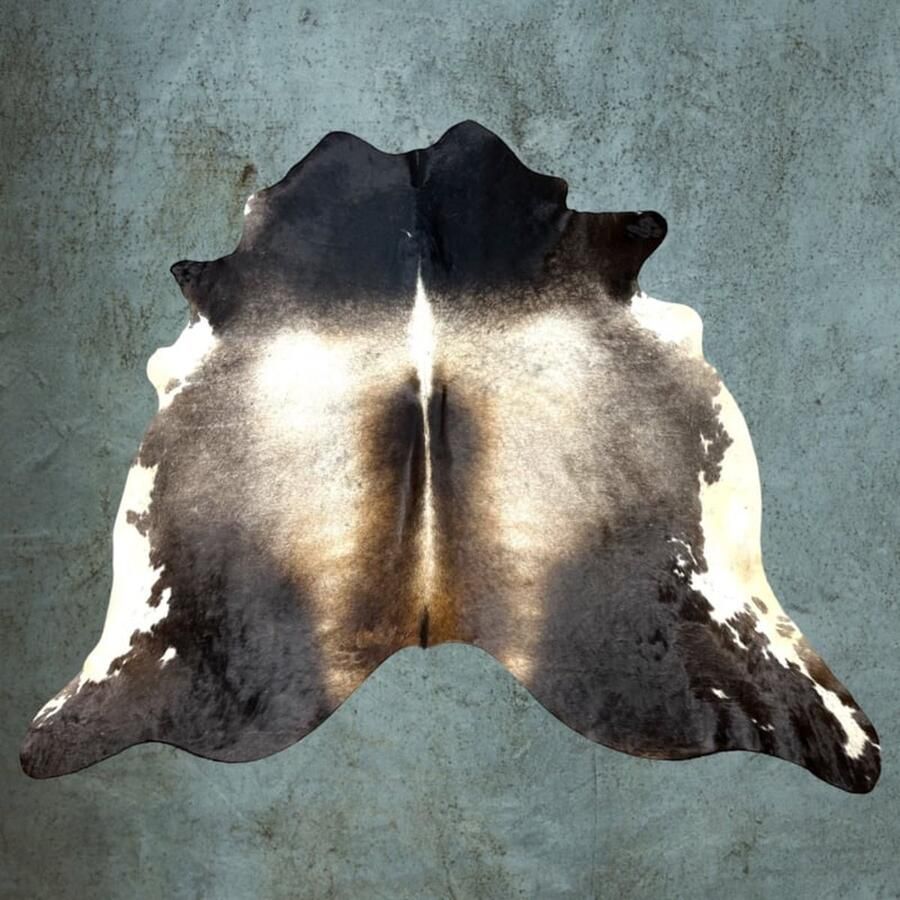 Koeienhuid TRI COLOR 210x220 Bruin Wit zwart koeienvel koeienhuid vloerkleed T.002