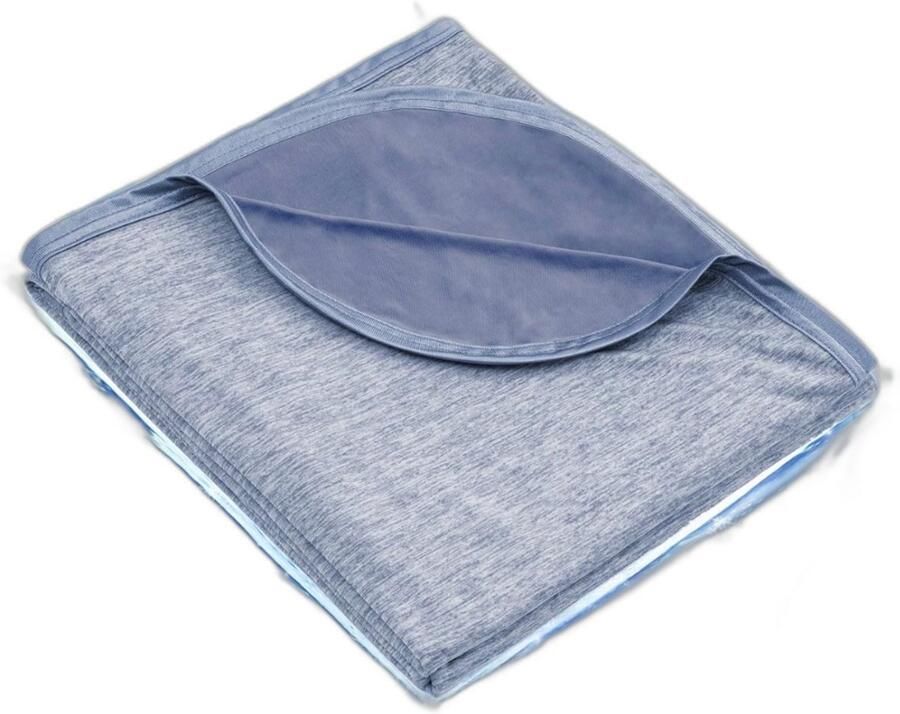 Retadou Koeldeken verkoelende deken 2-in-1 dubbelzijdig licht zomerdeken Q-Max > 0 5 dunne zelfkoelende deken zomer koeldeken om te slapen koude deken voor mensen bed 230 x 270 cm blauw