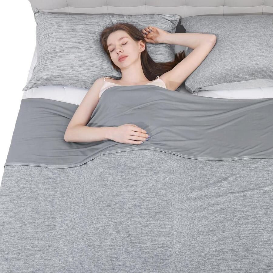 Koelende Zomerdeken 130x170 cm Dubbelzijdig Cool Bed Deken met Q-Max 0 47 Ademend en Anti-allergie