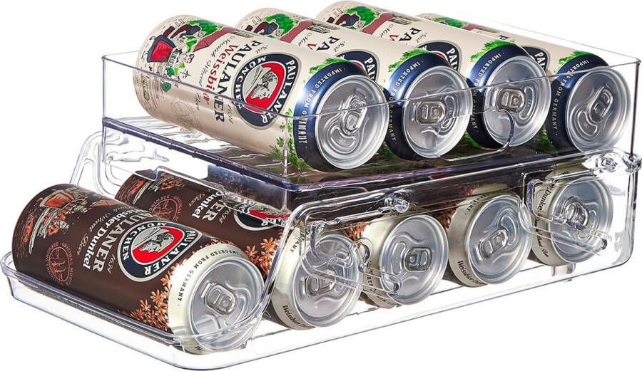 Koelkastorganizer blikjes 500 ml blikdispenser automatische drankenrek voor de koelkast keukenorganizer opslag koelkast ladebox voorraad voor flessen frisdrank bier dranken