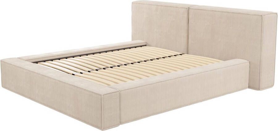 Pascal Morabito Kofferbed 180 x 200 cm Corduroy Beige TIMANO van L 246 cm x H 90 cm x D 252 cm - Foto 4