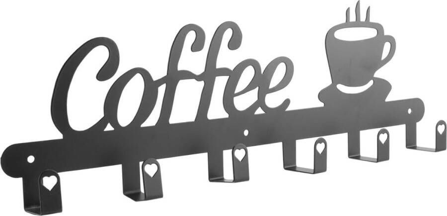 Koffiekophouder Wandmontage Koffiebar Decor met modern design Robuust Koffiekopjesrek Praktische Koffiekopjesstandaard