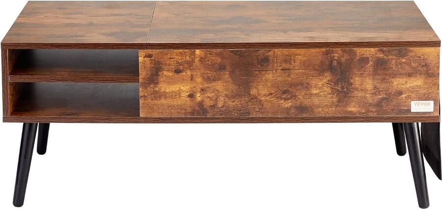 Koffietafel Table Coffe table Living Room Table Lift Top salontafel tafel met extra opbergruimte omklapbare salontafel voor de woonkamer 39.4in Bruin 42.11lbs