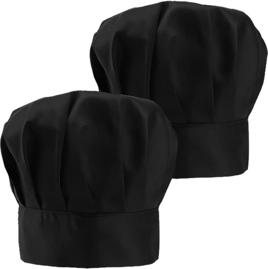 Kokmuts Unisex Elastische Kookmuts van Katoen Set van 2 Stuks