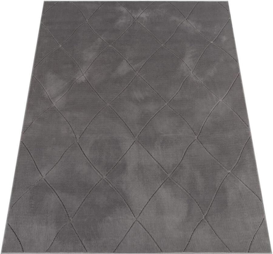 Kort paaldapje modern diamantpatroon zachte duurzame en gemakkelijke verzorging 3D -textuur