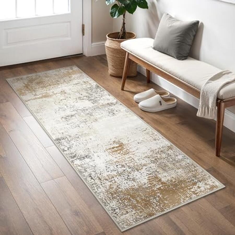 Korte Stapel Vloerkleed 80x150cm voor Woonkamer Slaapkamer en Ingang Antislip en Wasbaar