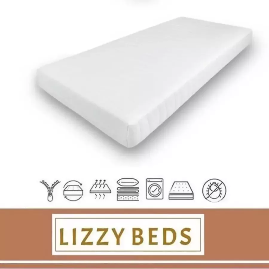 LizzyBeds Koudschuim matras Hybride 80x200x 20cm