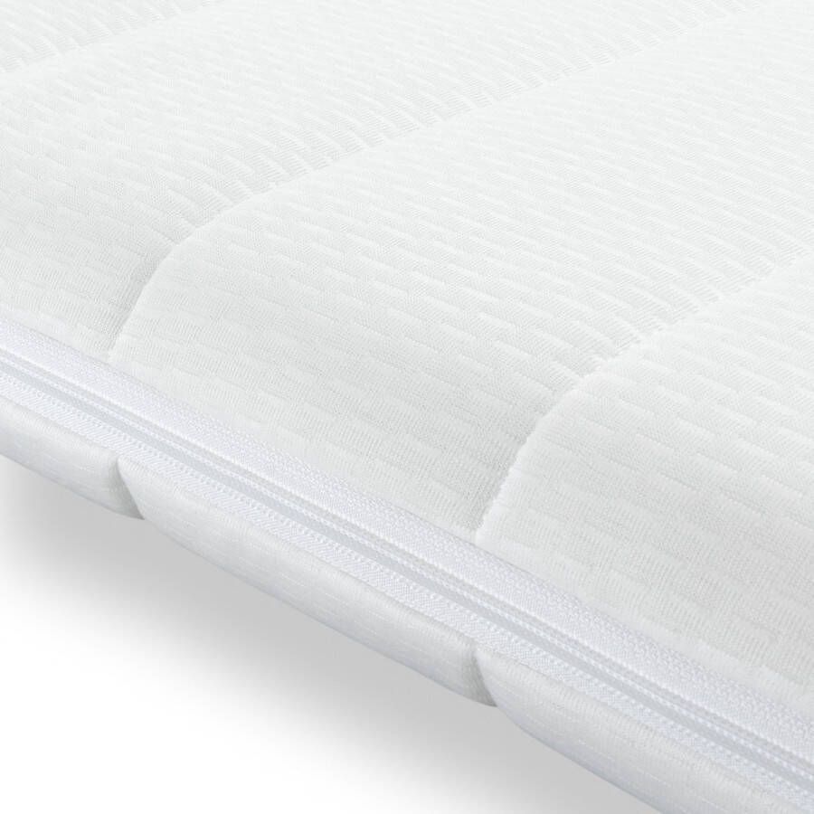 Perfectmatras Koudschuim Topper 70x200 – Wasbare Tijk – Duurzaam Koud schuim Topmatras – Matras Topper Met Wasbare Tijk – ColdFoam Classic