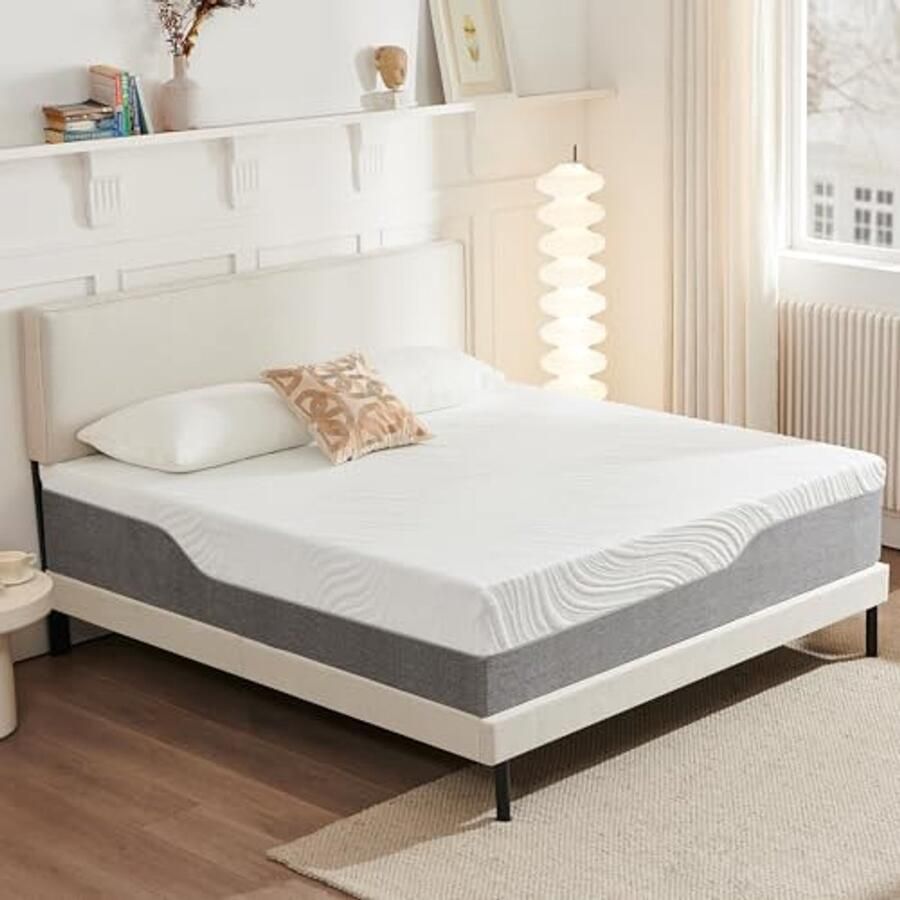 Koudschuimmatras 140 x 200 cm 21 cm Hoogte Hardheid H3 Orthopedisch 7-Zones Rolmatras met Afneembare Overtrek