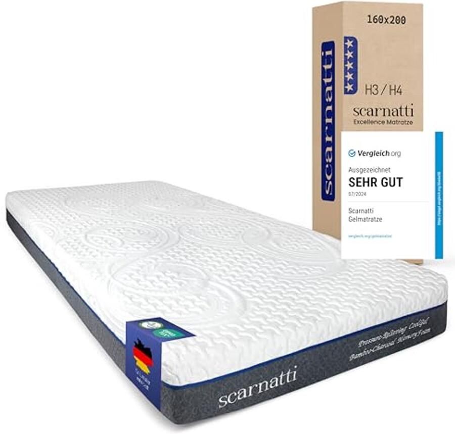 Koudschuimmatras 160x200 cm met 7-zones en Geheugenschuim voor Optimale Ondersteuning