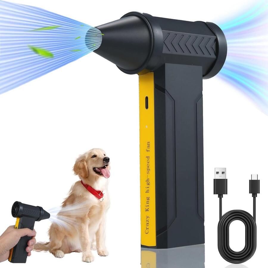 Krachtige elektrische stofventilator met 3 snelheden voor pc-reiniging en meer