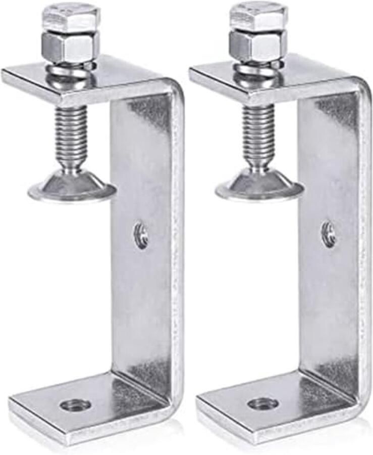 Krachtige metalen C-klem voor houtbewerking 100 mm 2 stuks