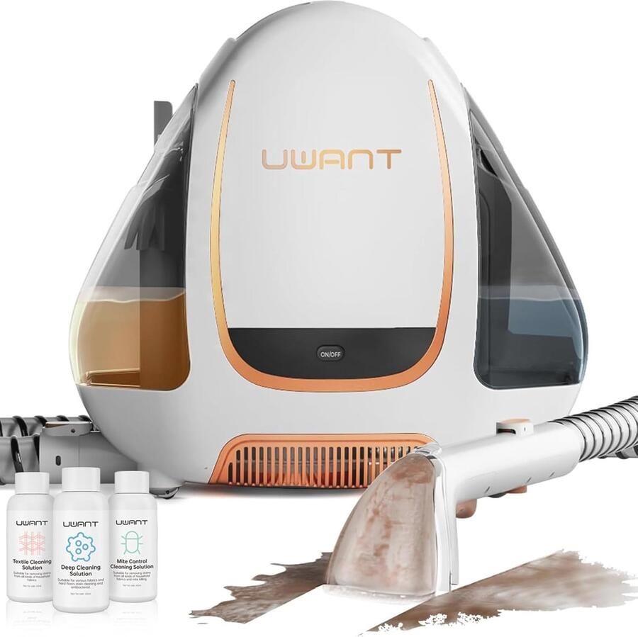 Krachtige nat- en droogzuiger met hoge zuigkracht voor tapijten banken en auto's