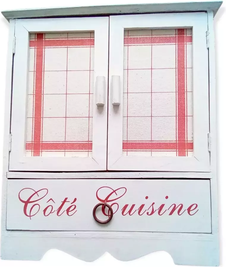 Kruiden kastje Medicijn kastje retro old white