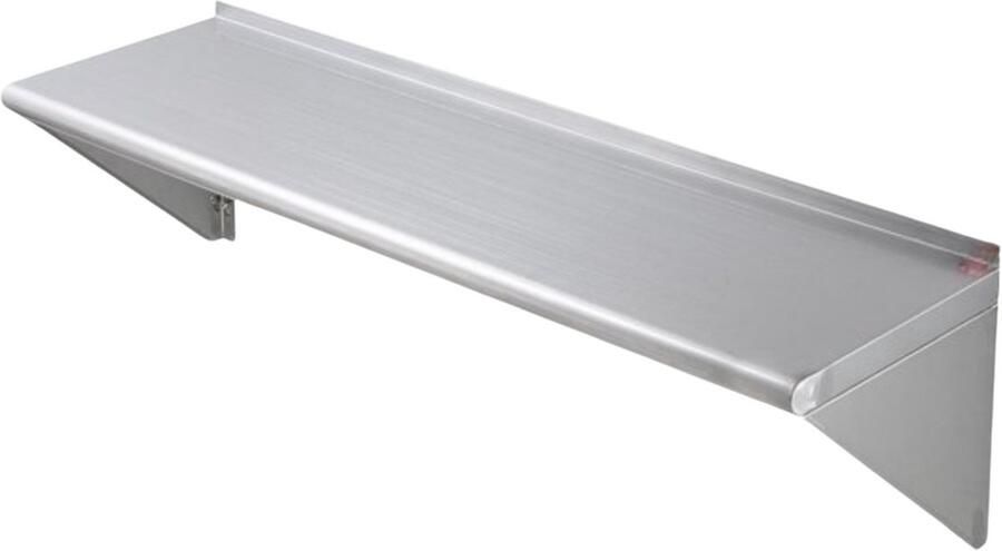 Kruidenrek PRO Wandrek Wandplank Wandmodel 1219x356 mm RVS 158 kg Belastbaar