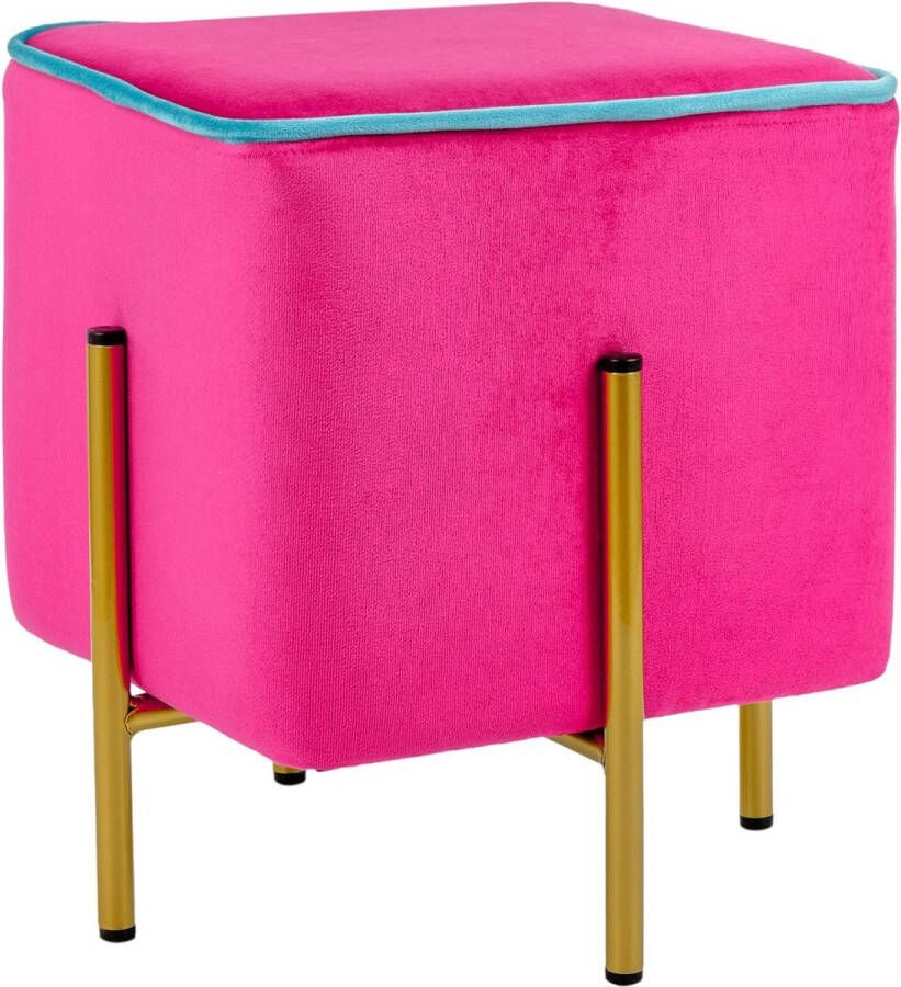Kruk fuchsia turquoise rand groot