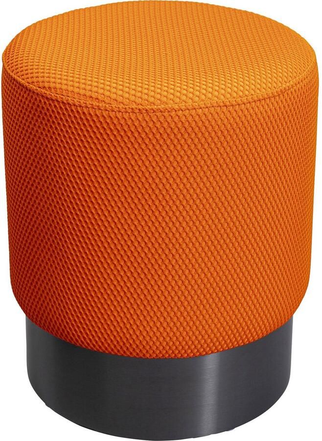 Kare Design Kare Poef Jody Orange Mesh Black 35cm