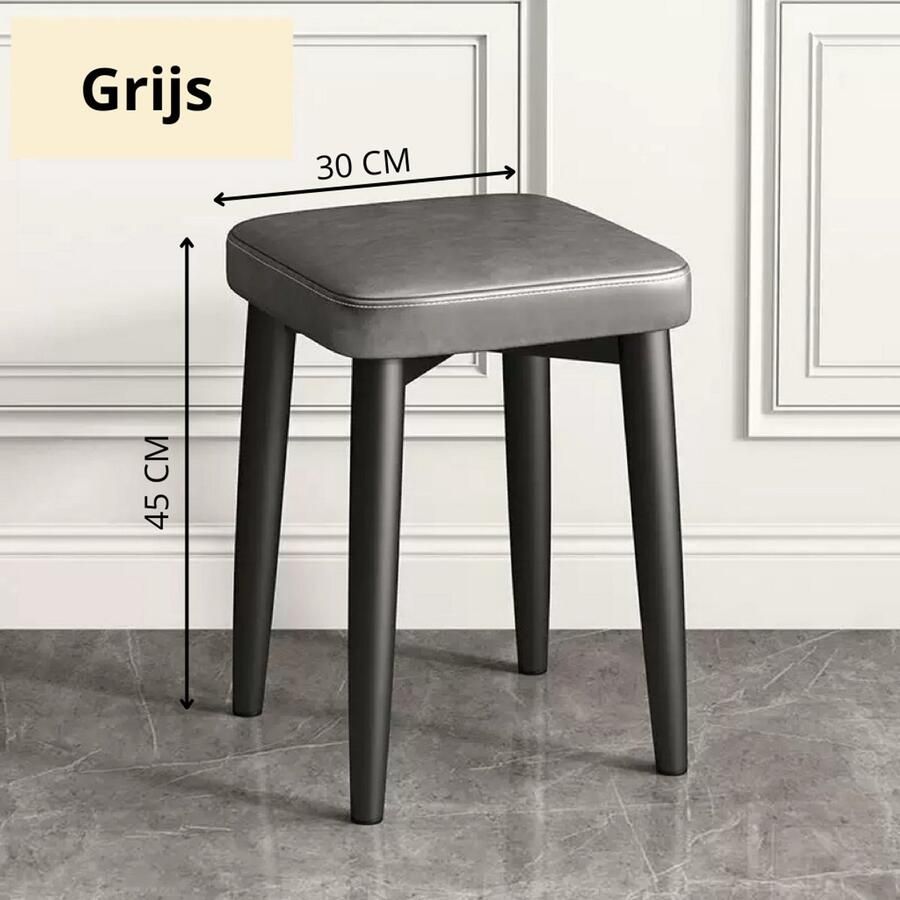Opvouwbare kruk 2 stuks Opvouwbaar krukje Kruk Krukje Zit kruk Inklapbare kruk Stoel Inklapbaar Zwart Leer Metaal