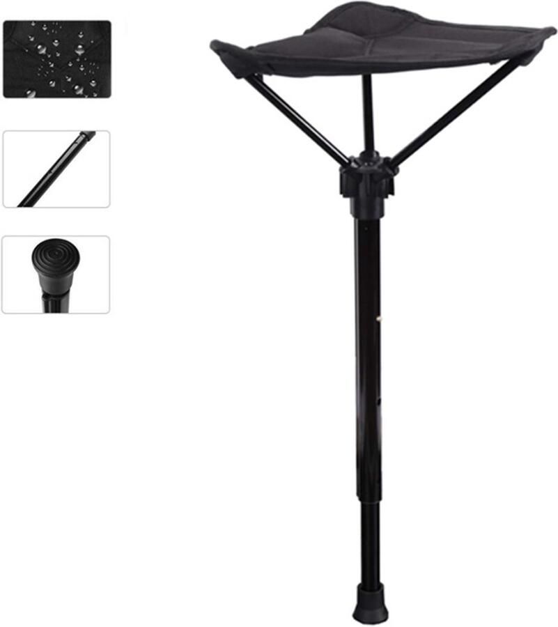 Kruk met één poot Telescopische kruk Kampeerstoel Opvouwbare kruk Buiten Kruk Draagbaar Opvouwbare voetenbank Geschikt voor buitenactiviteiten zoals kamperen wandelen picknicken en vissen 1 stuk