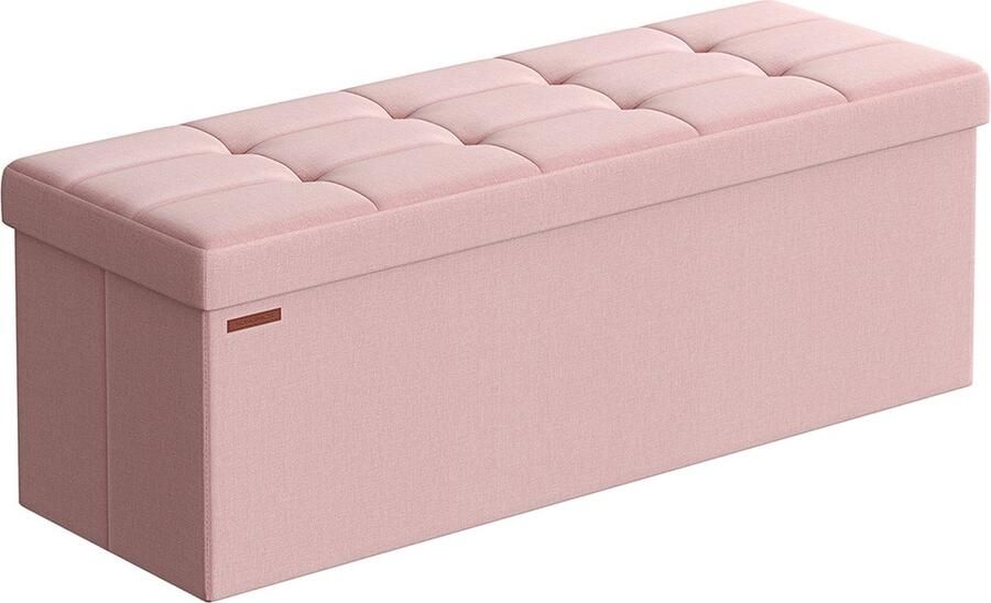 Kruk – Met opbergruimte 38 x 110 x 38 cm pastelroze