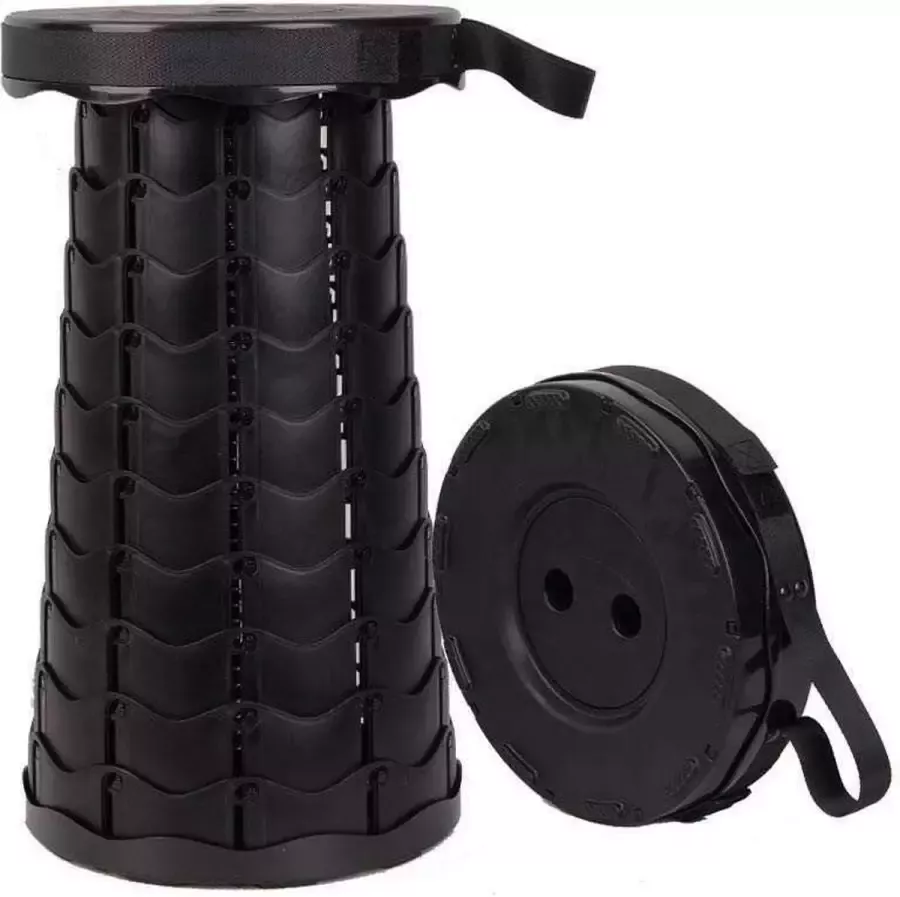 Kruk uitschuif kruk uitschuifbare kruk camping kruk opvouwbaar fotografie draagbaar wandelen fietsen reizen kamperen sport evenementen thema pretpark openbaar vervoer camping dagje weg zwart