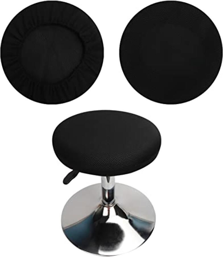 Krukhoes Ronde Stoelhoezen Wasbaar en Ademend voor 30-40 cm Krukken