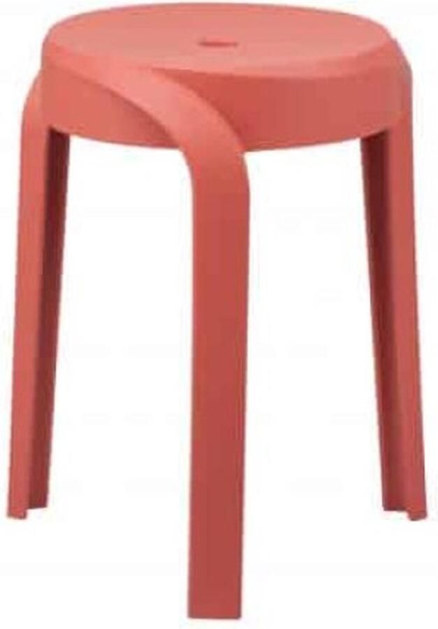 ZAZA Home Set Van 6 Tabouret 'Aimé' Rood