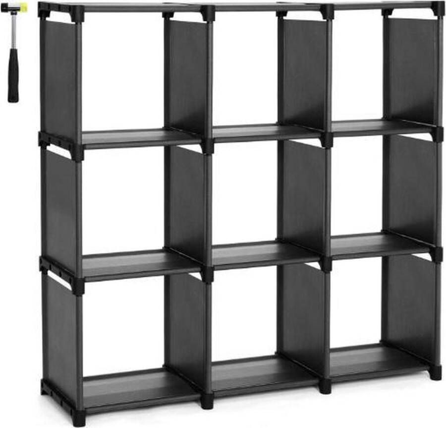 Kubuskast – Vrijstaande Kast – Basic – Opruimen Stof – Zwart 105x105x30