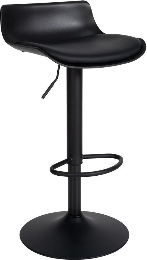 Kunstleren Barkruk Kruk In Hoogte Verstelbare Gaslift 360° Draaibaar Beschermde Vloerbasis