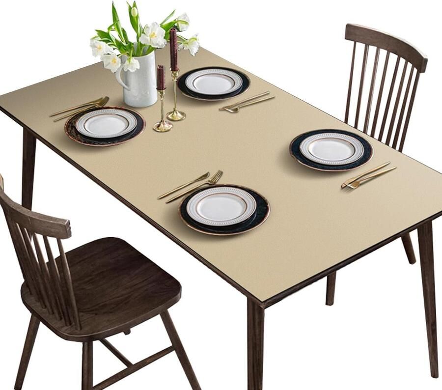 Kunstleren Tafelkleed Waterdicht en Slijtvast 1 stuk 2 mm dik