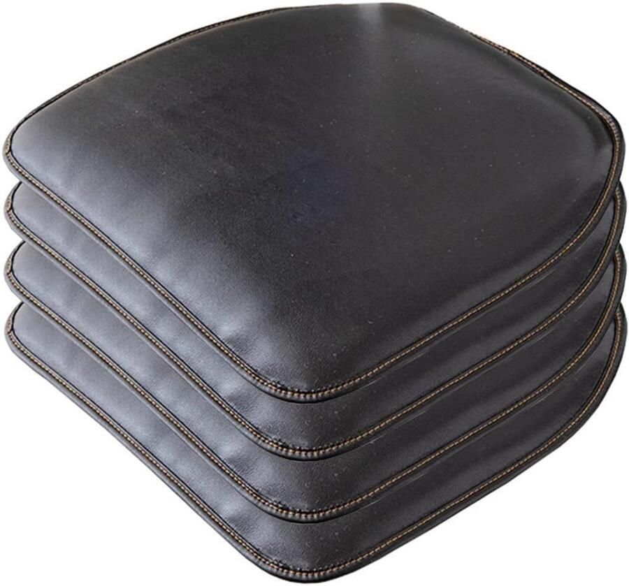 Kunstleren Zitkussen Antislip Set van 2 40x43 cm Slijtvast