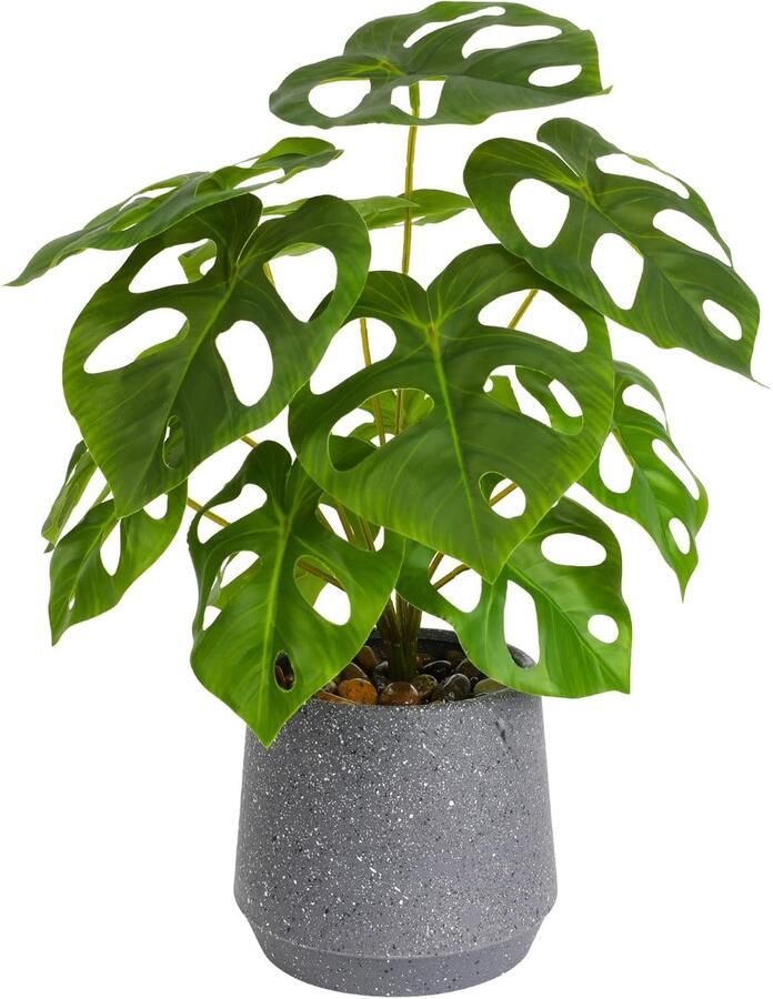 Kunstmatige groene plant in pot kunstmatige vetplanten in pot 32 cm grote kunstmatige groene plant kunstmatig groen blad in pot voor thuis bureau woonkamerdecoratie