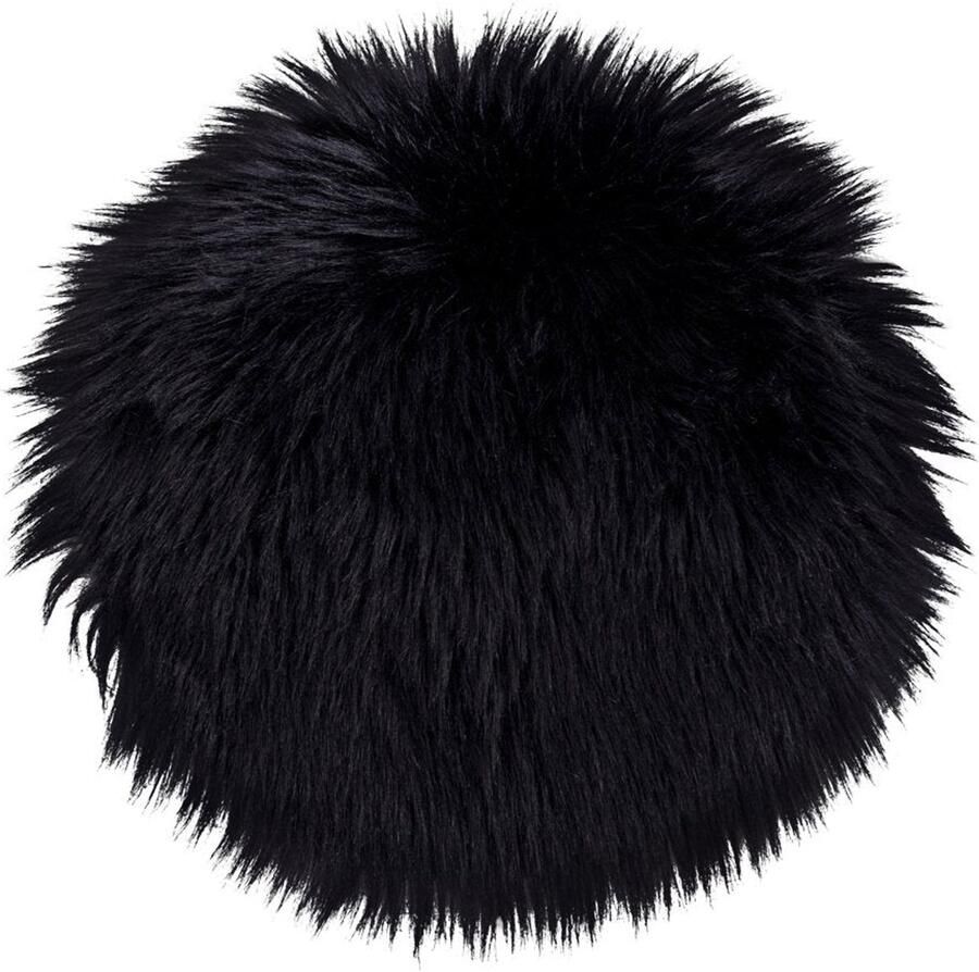 Kunstmatige lamskijnstoelkussen faux lambskinein pluche kussen ultra soft Ø35cm x 6 5 cm