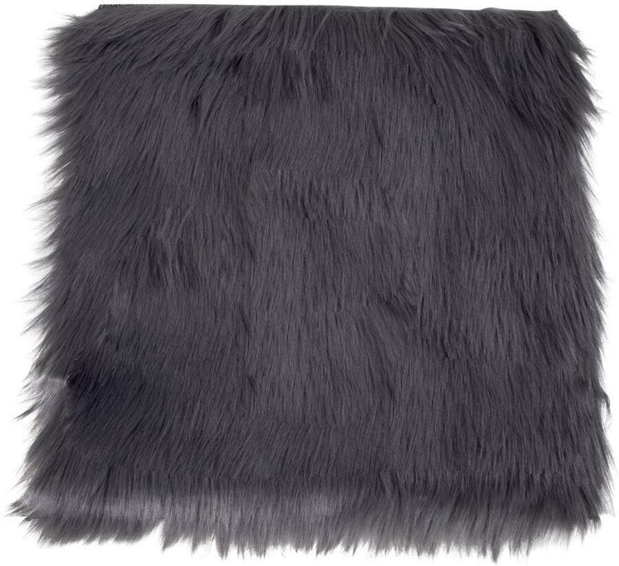 Kunstmatige lamskijnstoelkussen faux schapenvachtkussen pluche stoelkussen ultra -soft comfort 40x40x6 5 cm